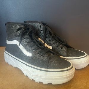 Black Sparkle Vans